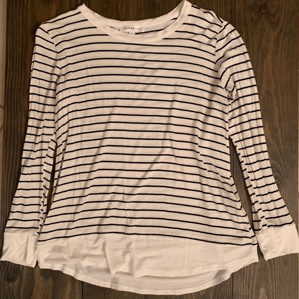 DownEast Stripped Long Sleeve Shirt